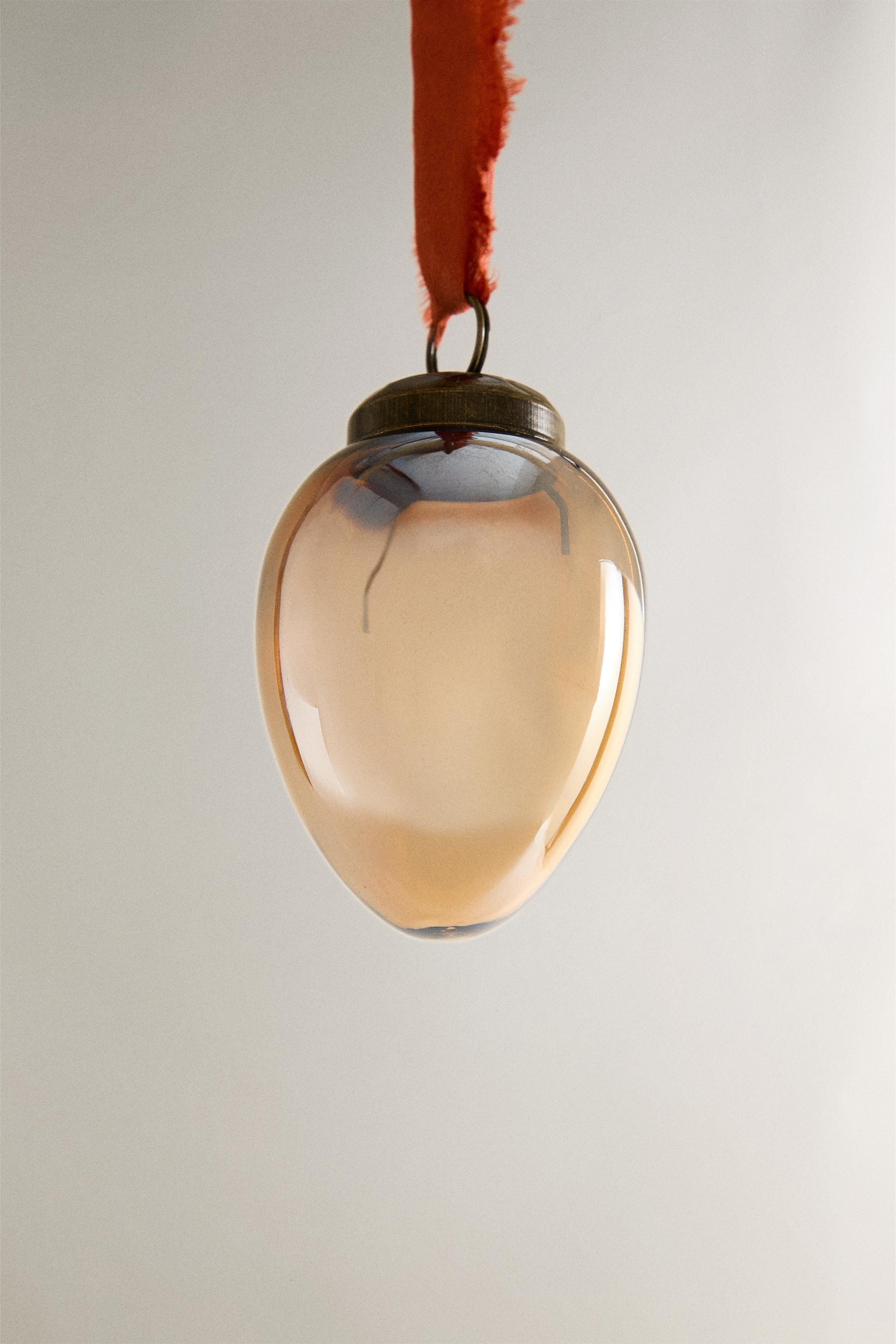 AMBER CHRISTMAS TREE ORNAMENT